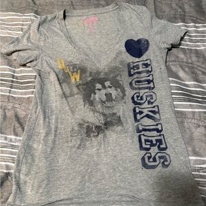 Gray Huskies Kids T-Shirt
